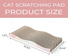 Rectangular wave cat scratching board