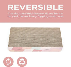 Rectangular wave cat scratching board