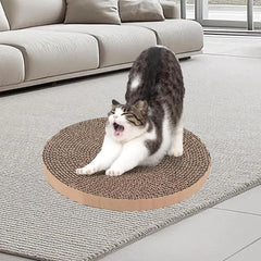 Circular flat cat scratch board