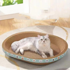 Circular cat scratch board corrugated paper cat nest cat