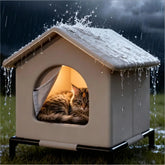 Cat house with mat waterproof summer pavilion foldable