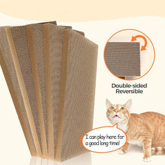 Carton style cat scratching board