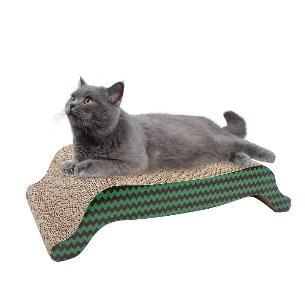Cat scraper - reversible cardboard scraper, durable cat scraper bowl