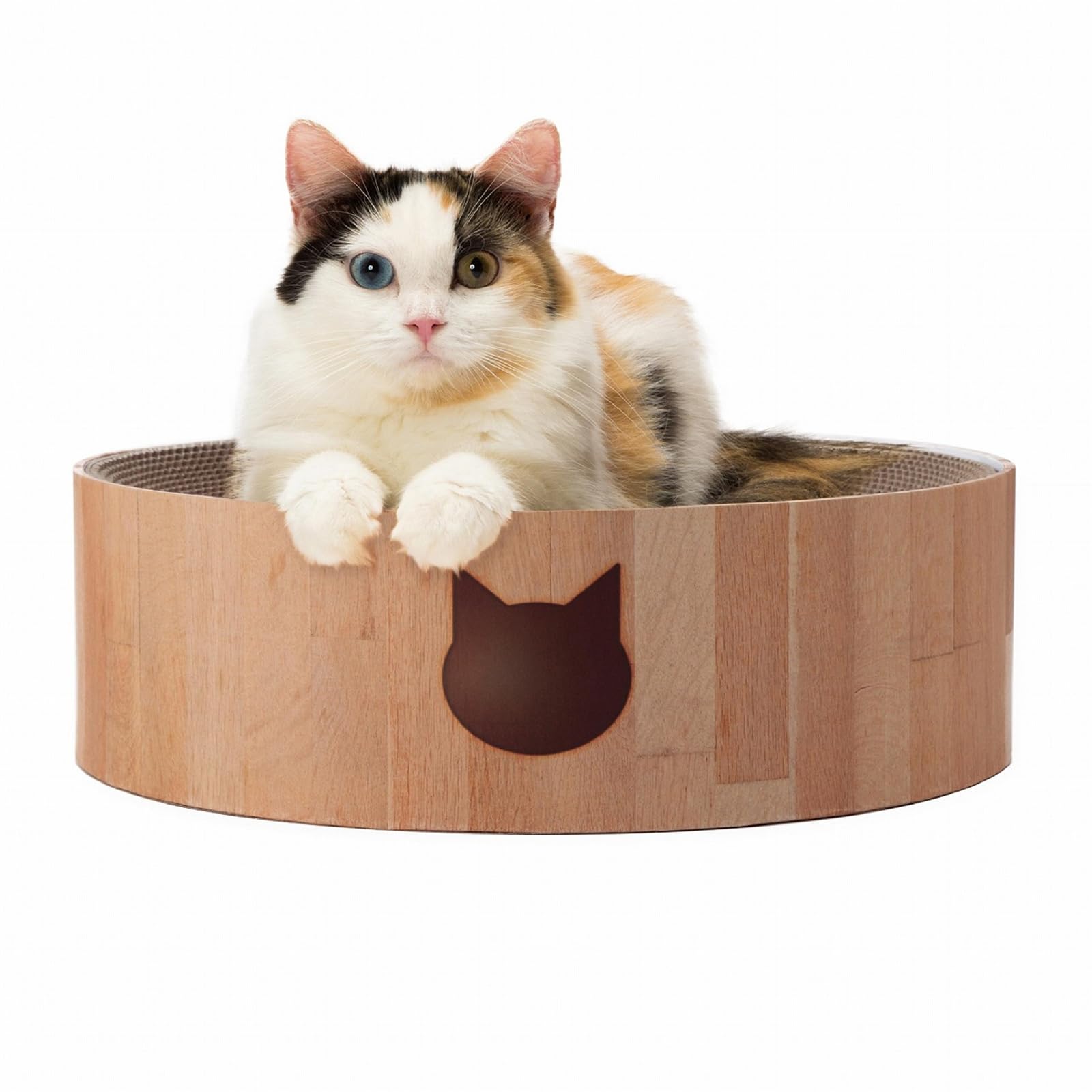 Indoor cat scratching bowl - cat scratching blinds with reversible usability and additional comfort