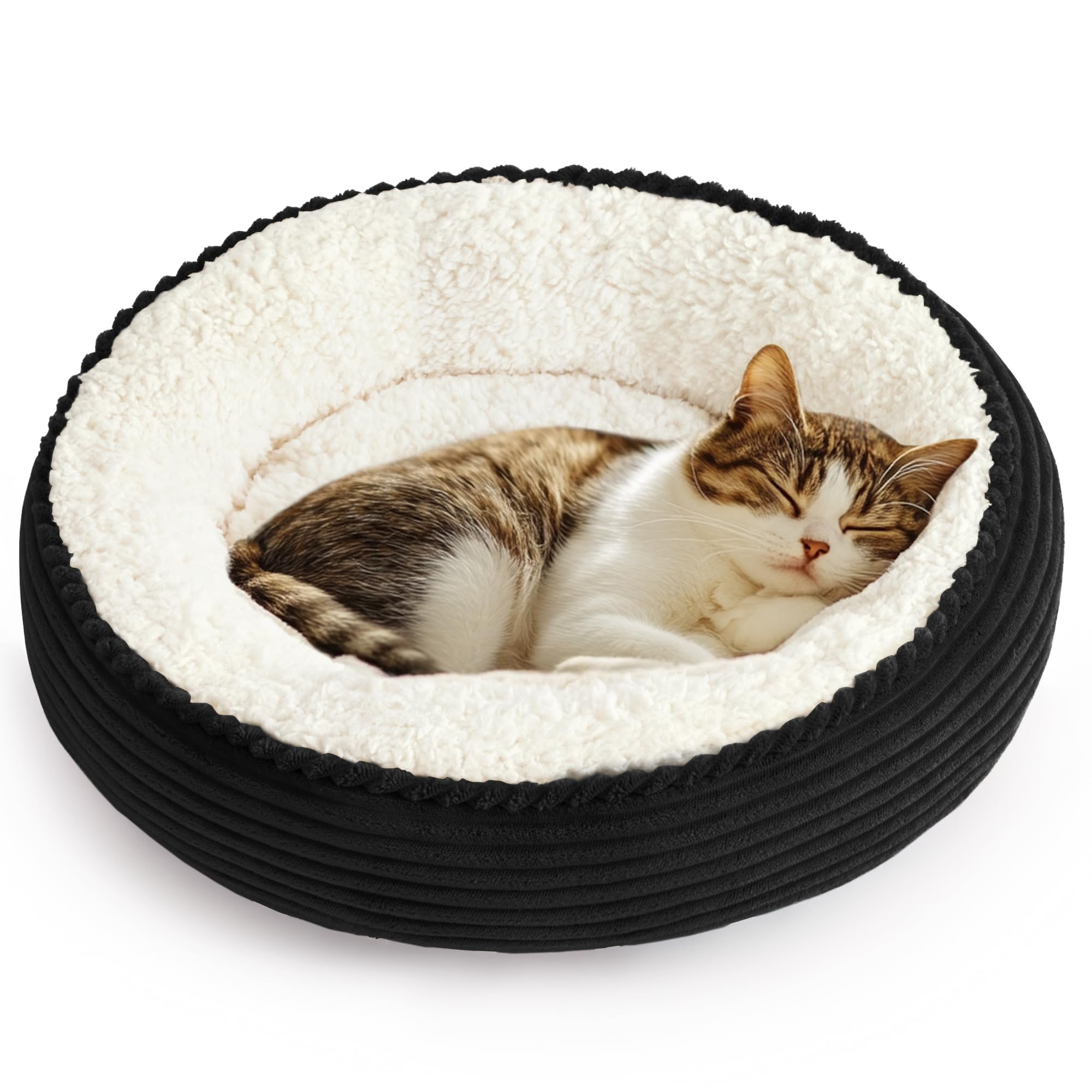Cabin round donut cat dog mattress, 20 inch cat or puppy bed