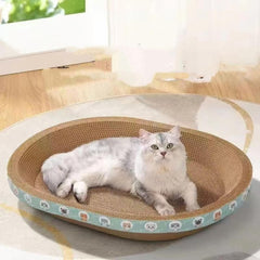Circular cat scratch board corrugated paper cat nest cat
