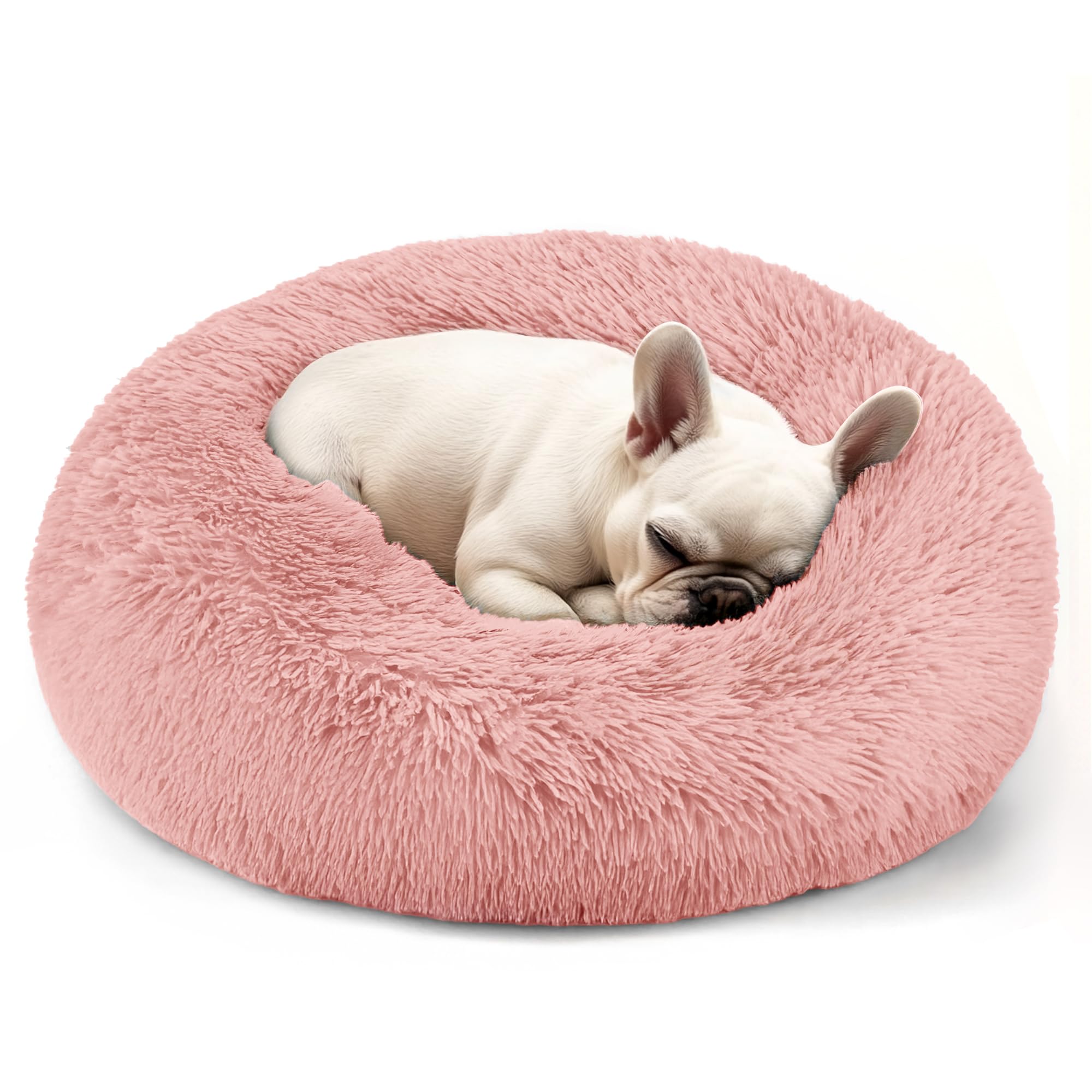 Suitable for indoor cat beds, a 20 inch soothing donut bed for kittens