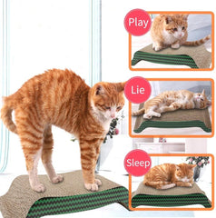 Cat scraper - reversible cardboard scraper, durable cat scraper bowl