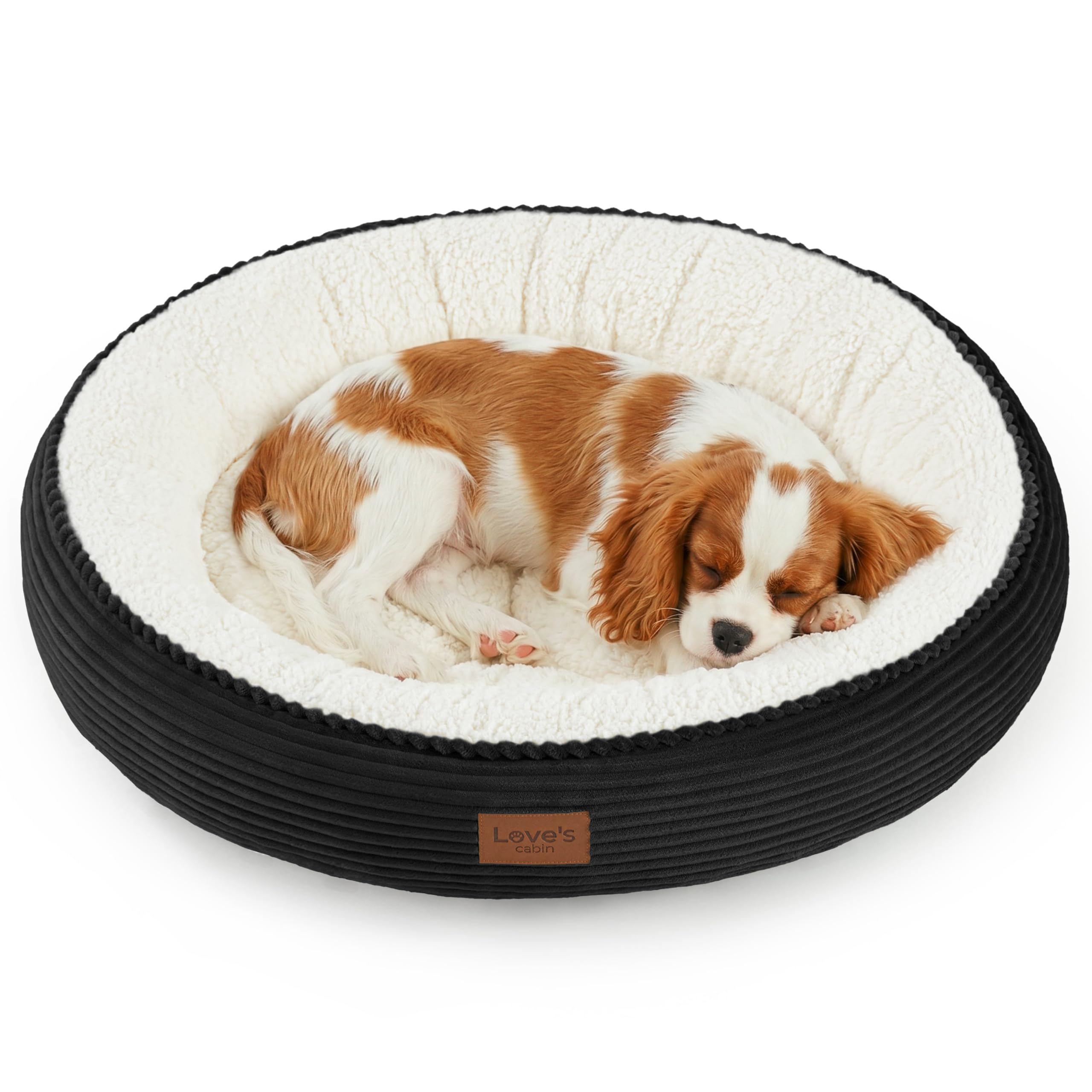 Cabin round donut cat dog mattress, 20 inch cat or puppy bed