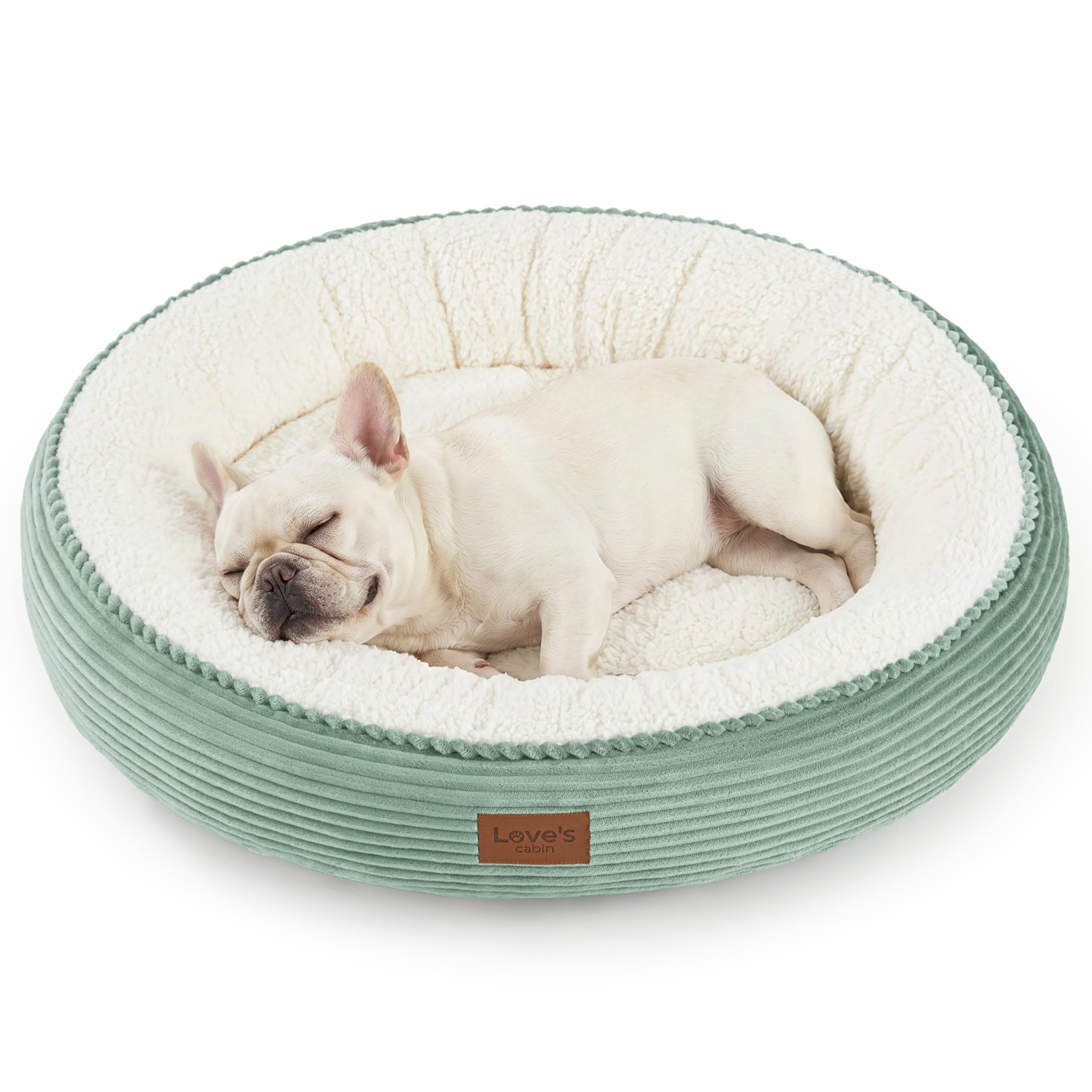 Cabin round donut cat dog mattress, 20 inch cat or puppy bed