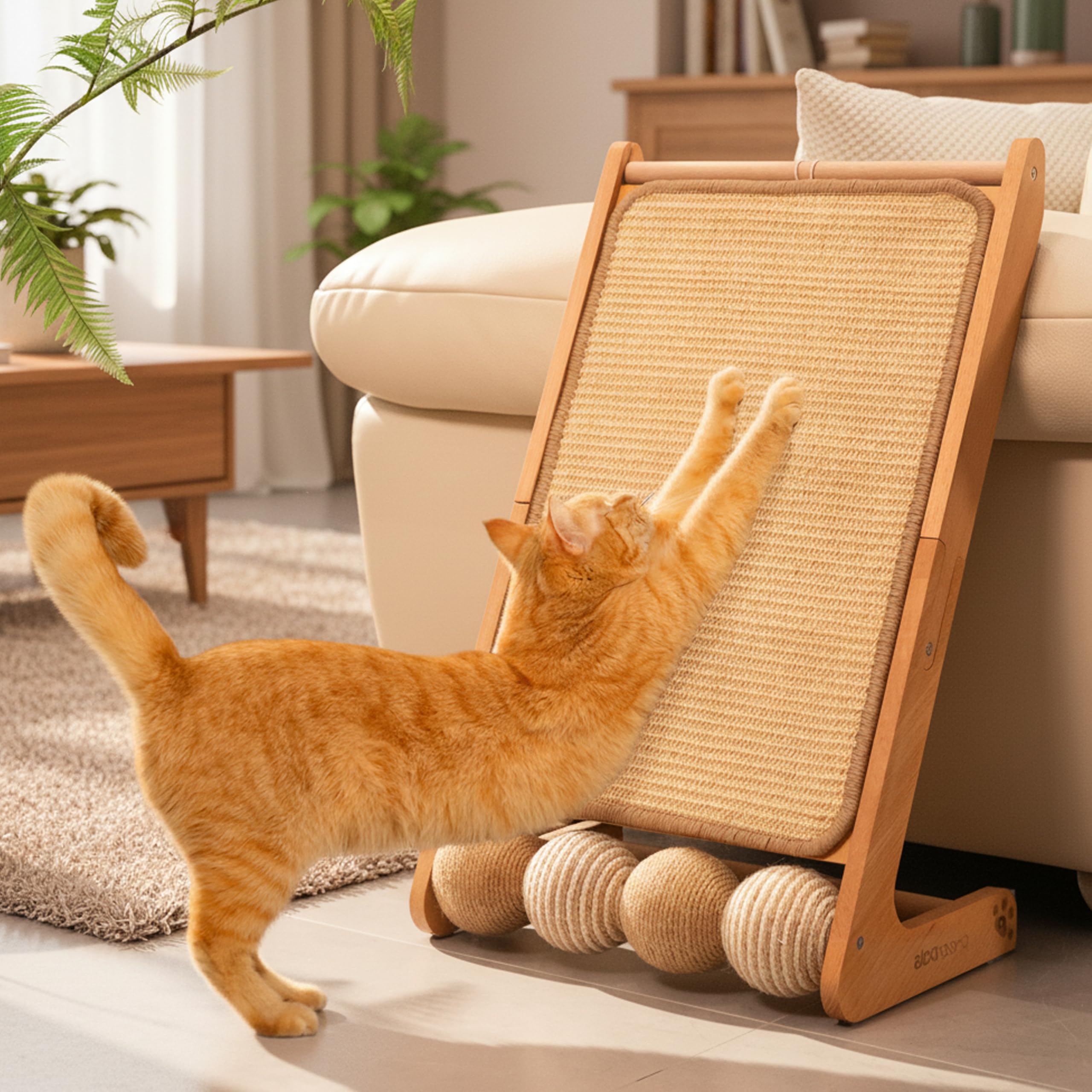 Pet sisal cat scratching ramp, suitable for indoor cats,