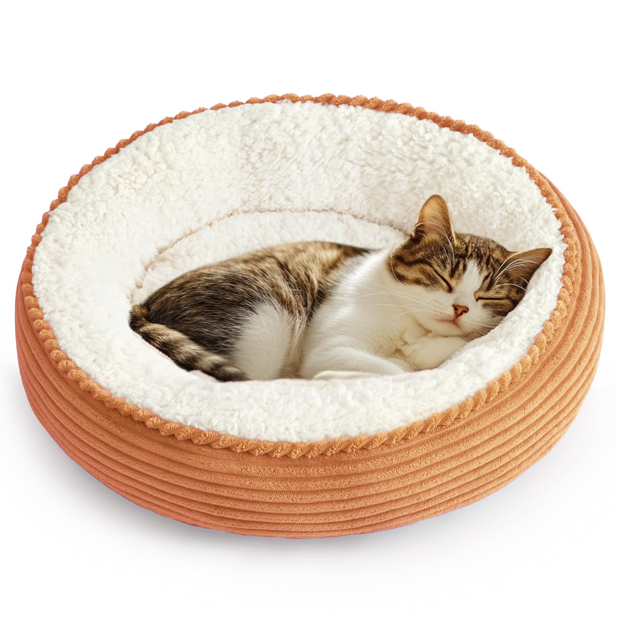 Cabin round donut cat dog mattress, 20 inch cat or puppy bed