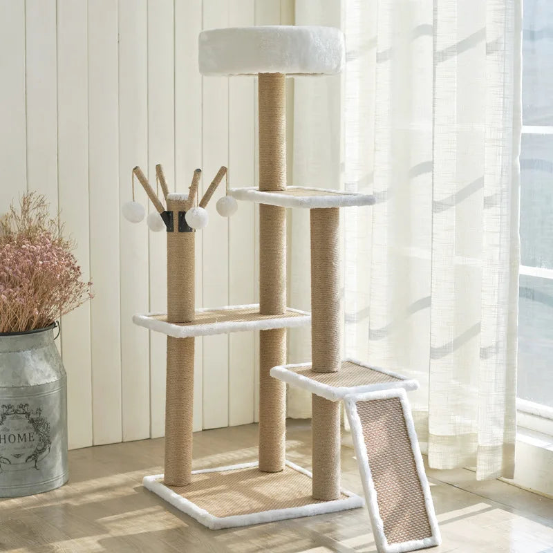 Sky Tower Cat Tree - Collection Apartment, Scratch Column, and Jumping Platform