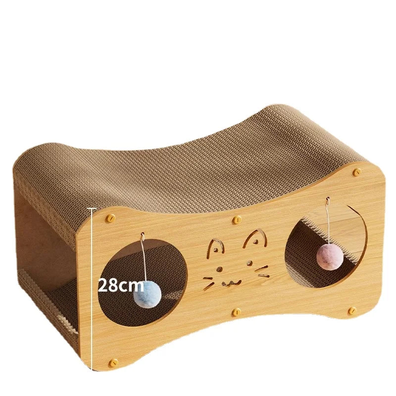 Vertical double-layer cat catching board, wear-resistant cat house, no shed climbing cat frame