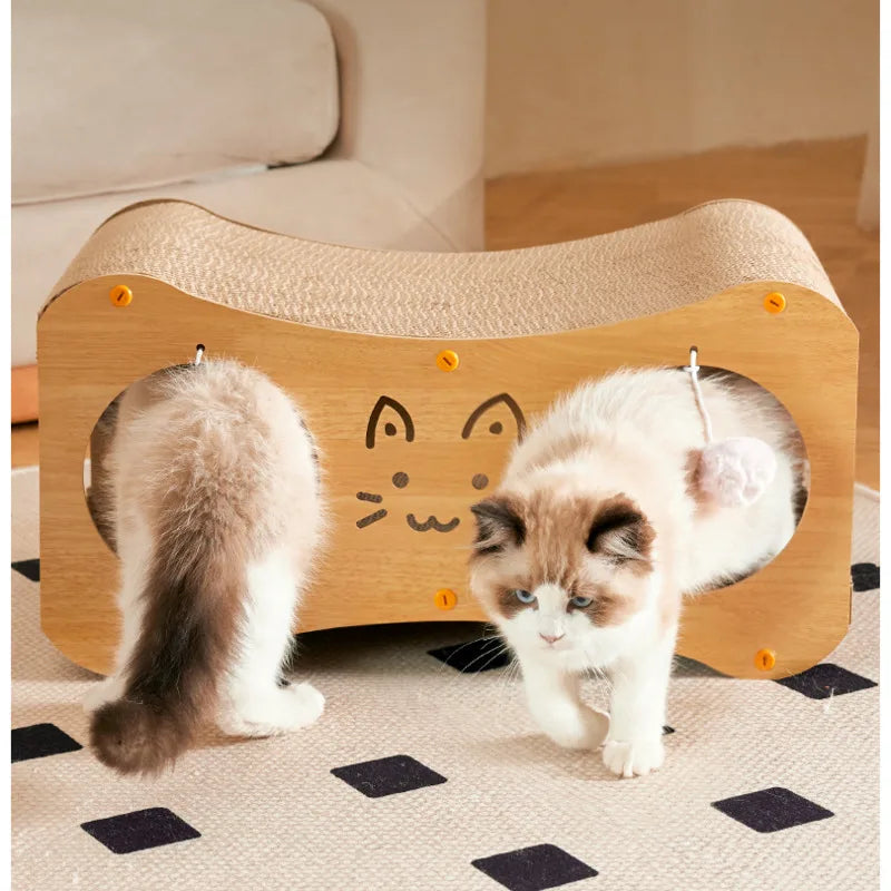 Vertical double-layer cat catching board, wear-resistant cat house, no shed climbing cat frame