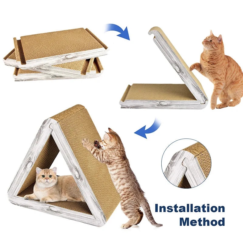 New vertical cat tower gripper triangle foldable gripper